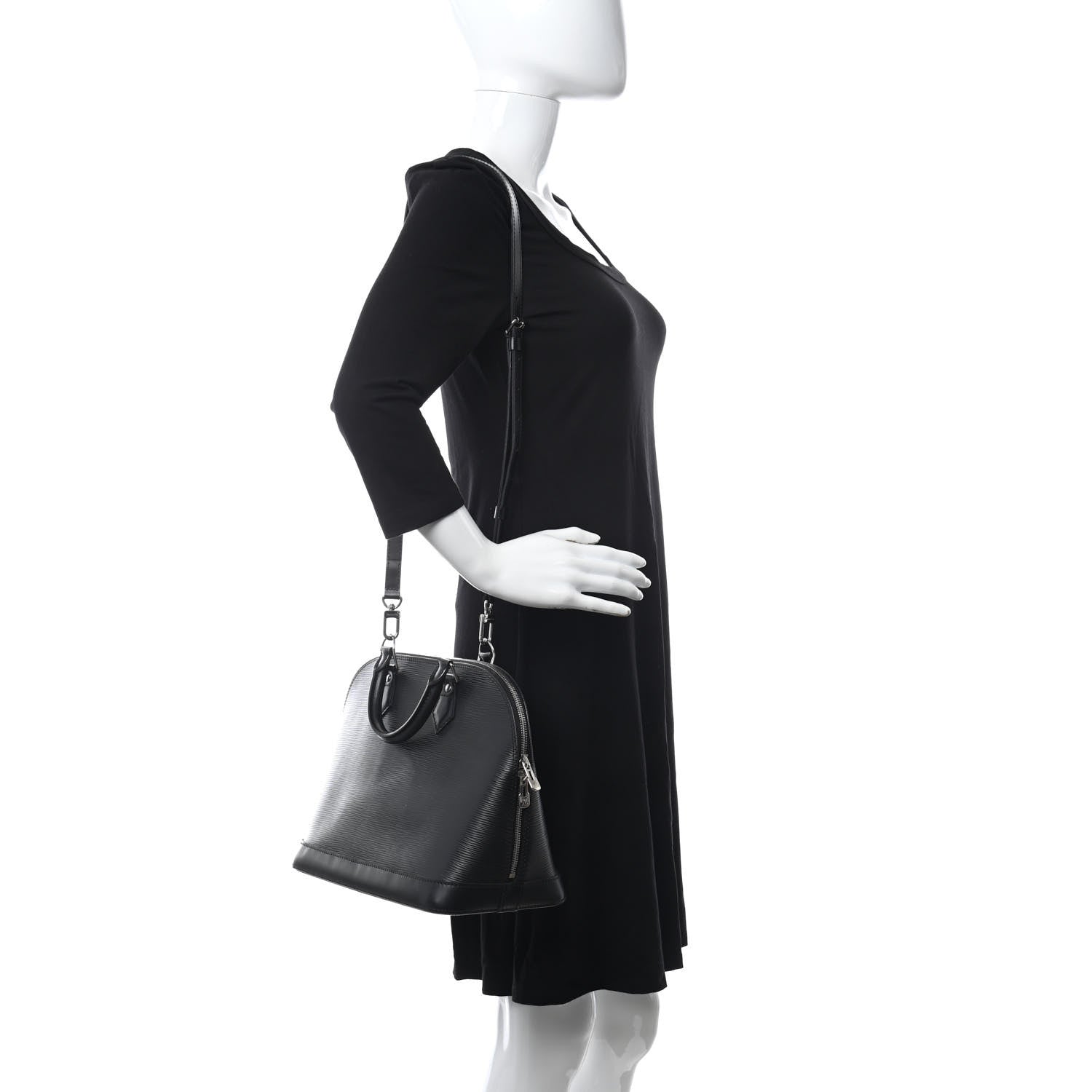 Louis Vuitton Epi Alma PM Black 2 of 12