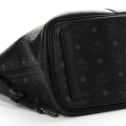 MCM Visetos Medium Liz Reversible Shopper Tote Black 15 of 29