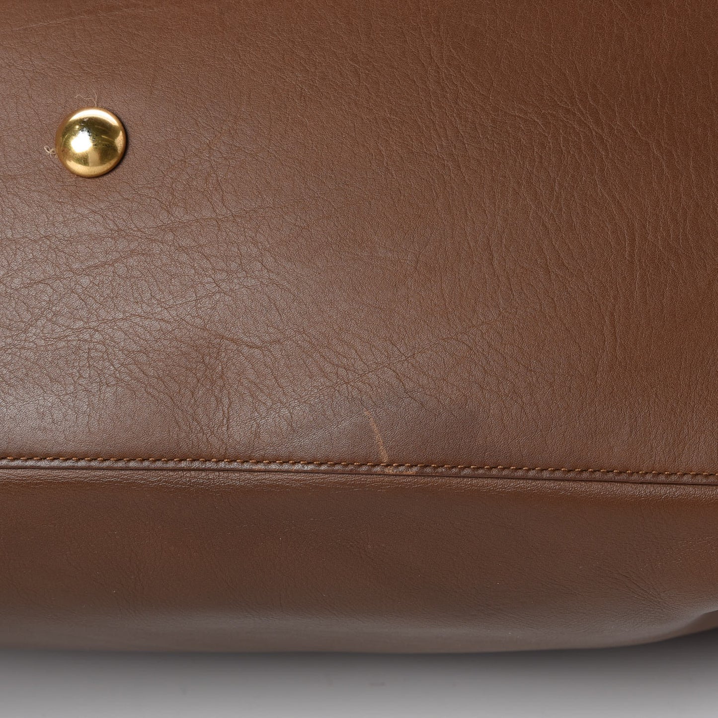 Calfskin Medium Classic Y Cabas Brown