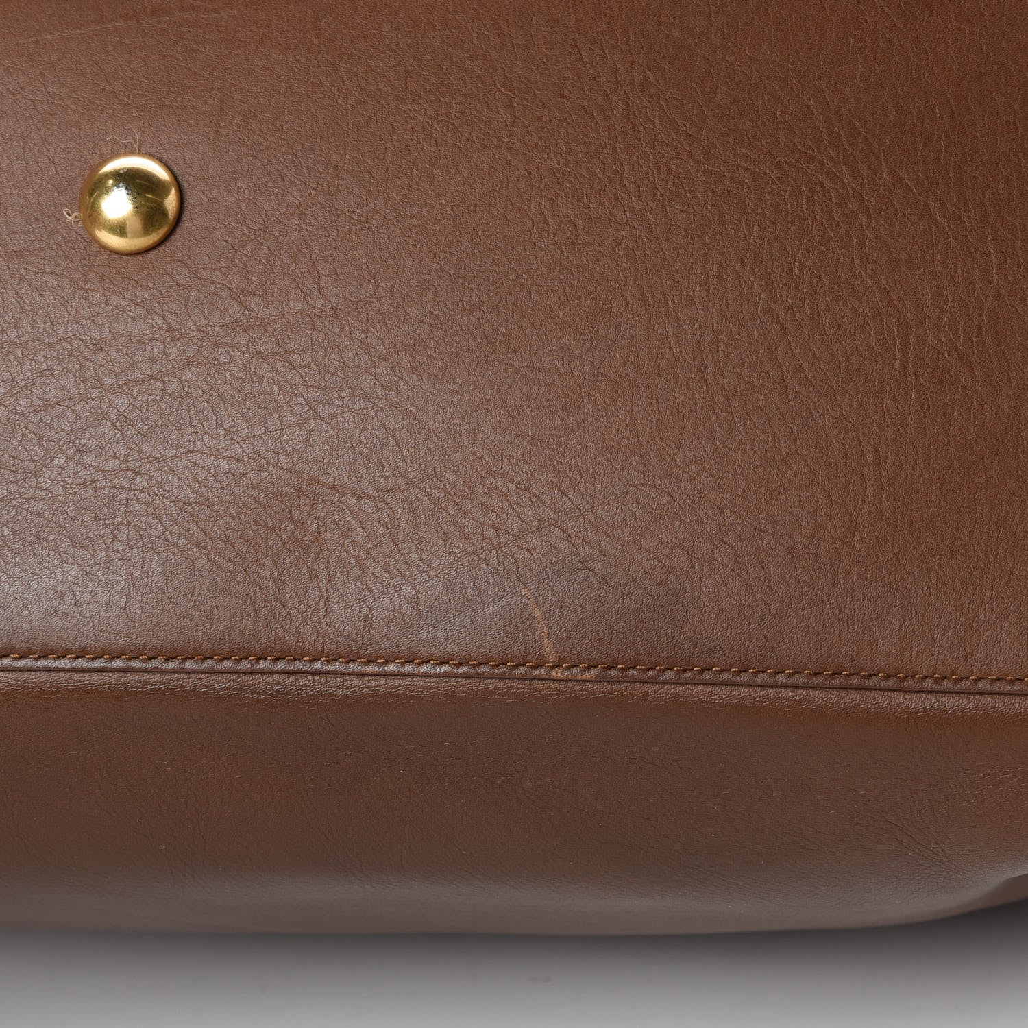 Saint Laurent Calfskin Medium Classic Y Cabas Brown 12 of 17