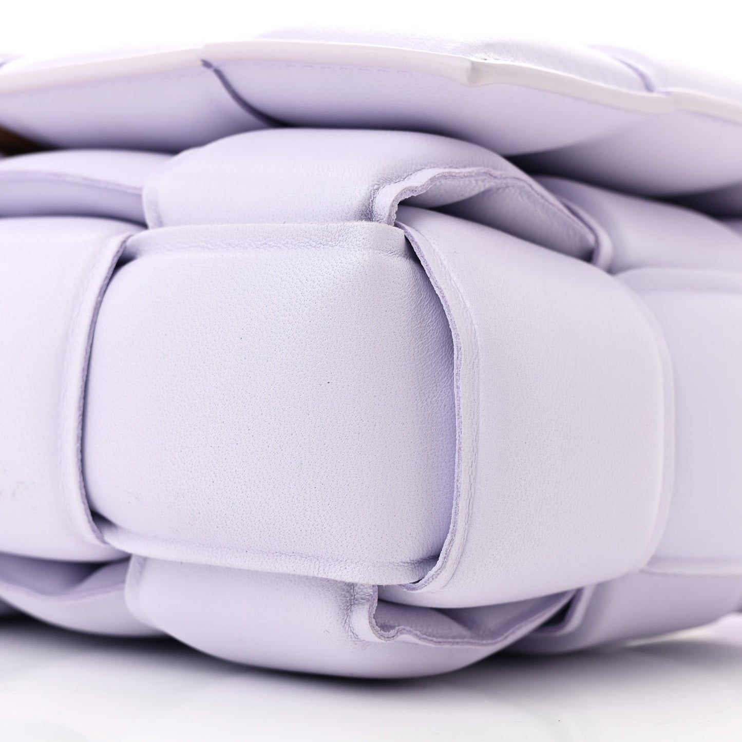 Nappa Maxi Intreccio Padded Cassette Crossbody Bag Mirth Washed