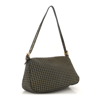 Fendi Micro Zucchino Forever Mini Mama Baguette Black Gold 3 of 10