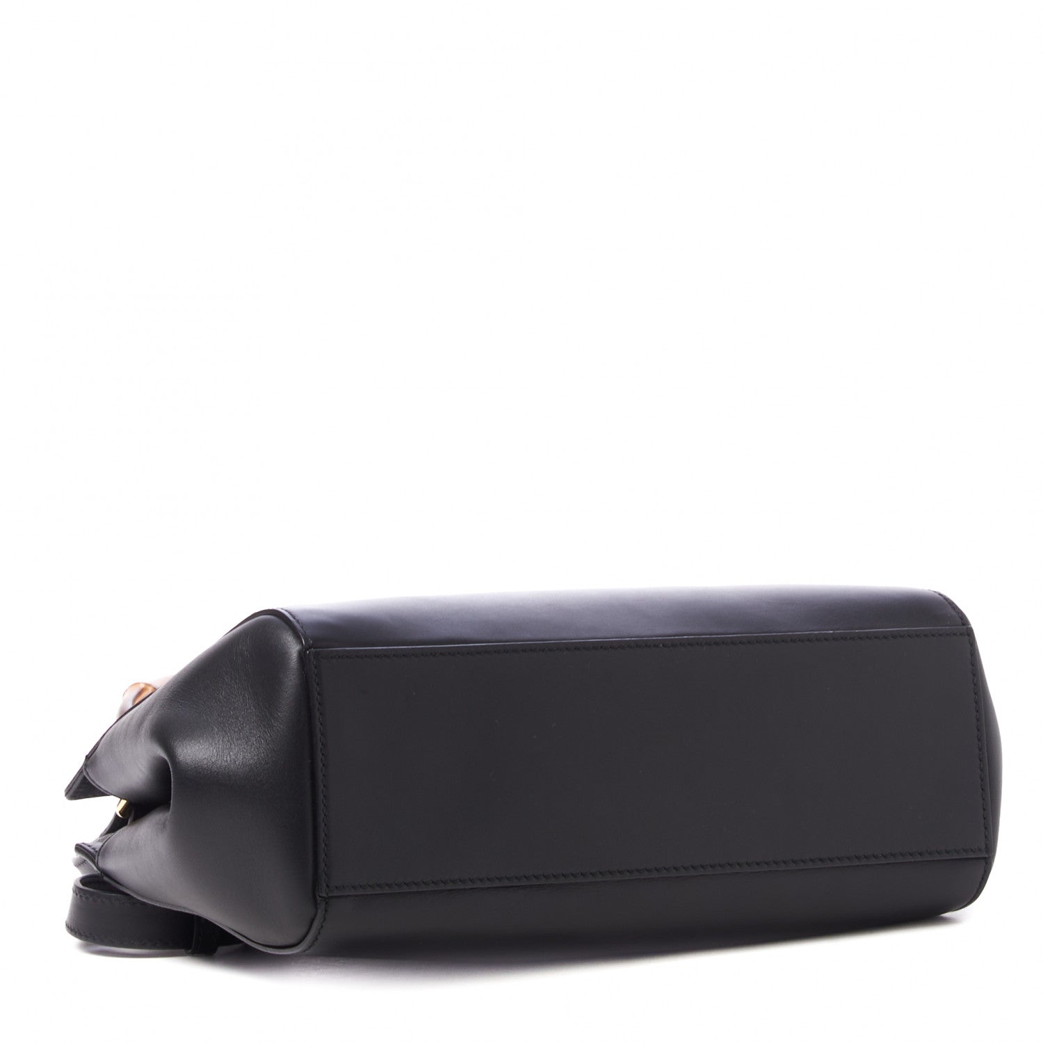 Gucci Nappa Bamboo Small Nymphaea Top Handle Bag Black 4 of 10