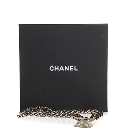 Chanel Pearl CC Padlock Necklace Silver 4 of 4
