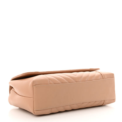 Chanel Calfskin Quilted Medium Daily Chevron Flap Beige 4 of 12