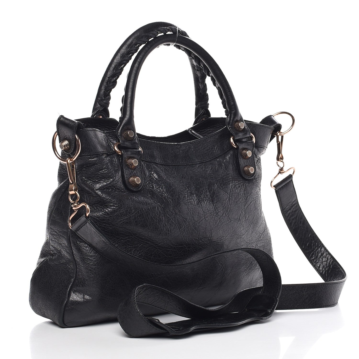 Balenciaga Agneau Giant 12 Rose Gold Hardware Town Black 3 of 12