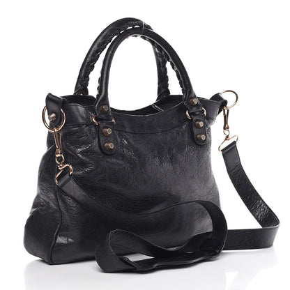 Balenciaga Agneau Giant 12 Rose Gold Hardware Town Black 3 of 12