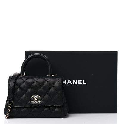Chanel Caviar Quilted Extra Mini Coco Handle Flap Black 10 of 10