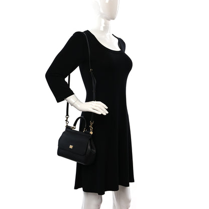 Dolce & Gabbana Dauphine Small Miss Sicily Satchel Black 2 of 10