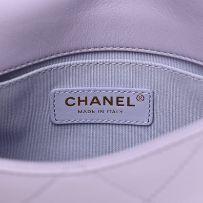 Chanel Calfskin Quilted Small Framing Chain Bag Light Purple 8 of 12