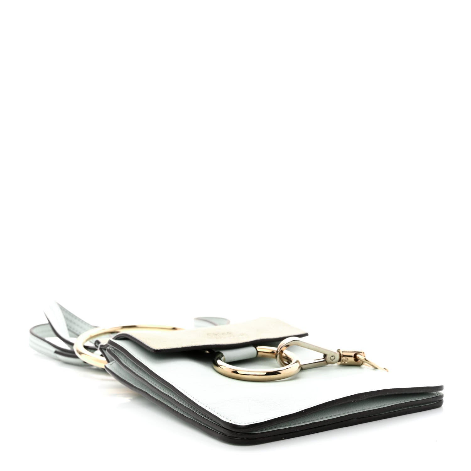Chloe Suede Calfskin Mini Faye Bracelet Bag Airy Grey 3 of 9