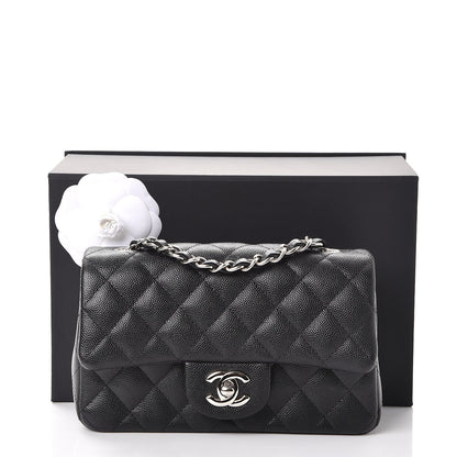 Chanel Caviar Quilted Mini Rectangular Flap Black 8 of 8