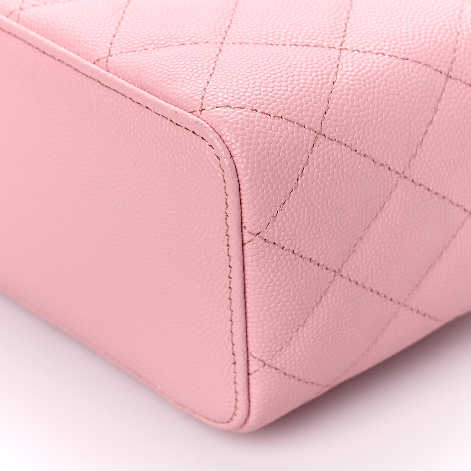Chanel Caviar Quilted Small Vanity Case With Chain Pink 9 of 10