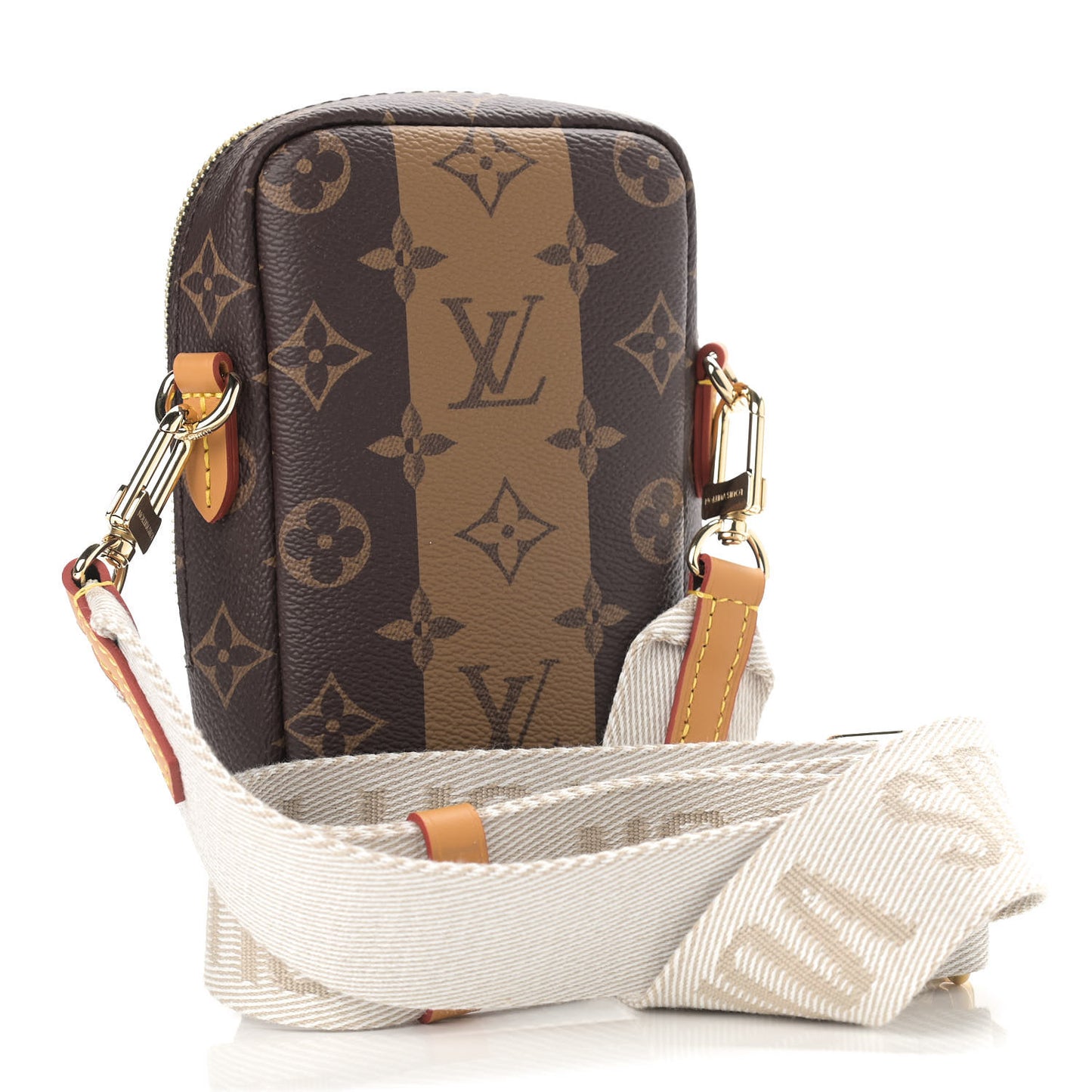 X NIGO Reverse Monogram Flat Double Phone Pouch