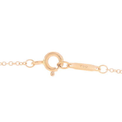 Tiffany 18K Rose Gold Knot Key Pendant Necklace 3 of 5