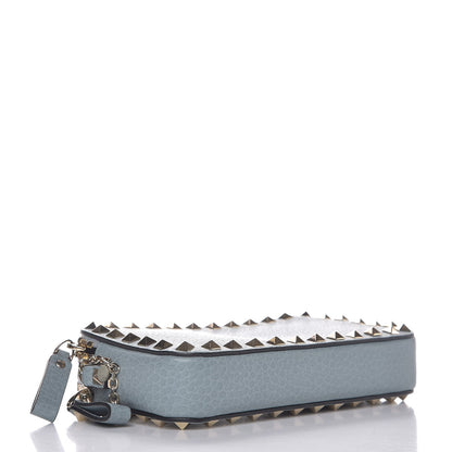 Valentino Garavani Pebbled Calfskin Rockstud Double Zip Camera Crossbody Bag Nube 4 of 7