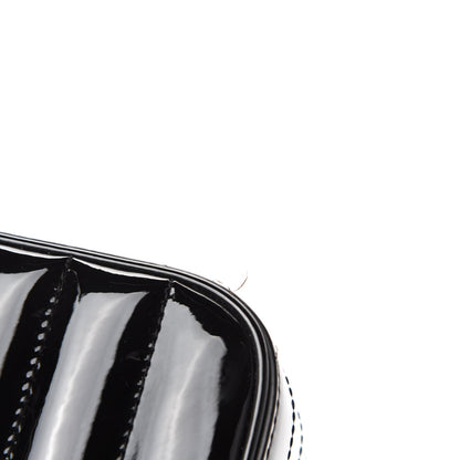 Saint Laurent Patent Matelasse Monogram Large Vicky Chain Bag Black 7 of 10
