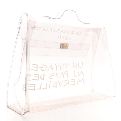 Hermes Vinyl Souvenir De L'Exposition Kelly Transparent 3 of 11