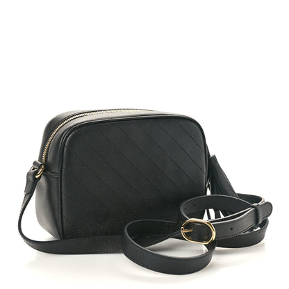 Gucci Sakai Be Green Calfskin Diagonal Stitched Small Blondie Shoulder Bag Black 3 of 10