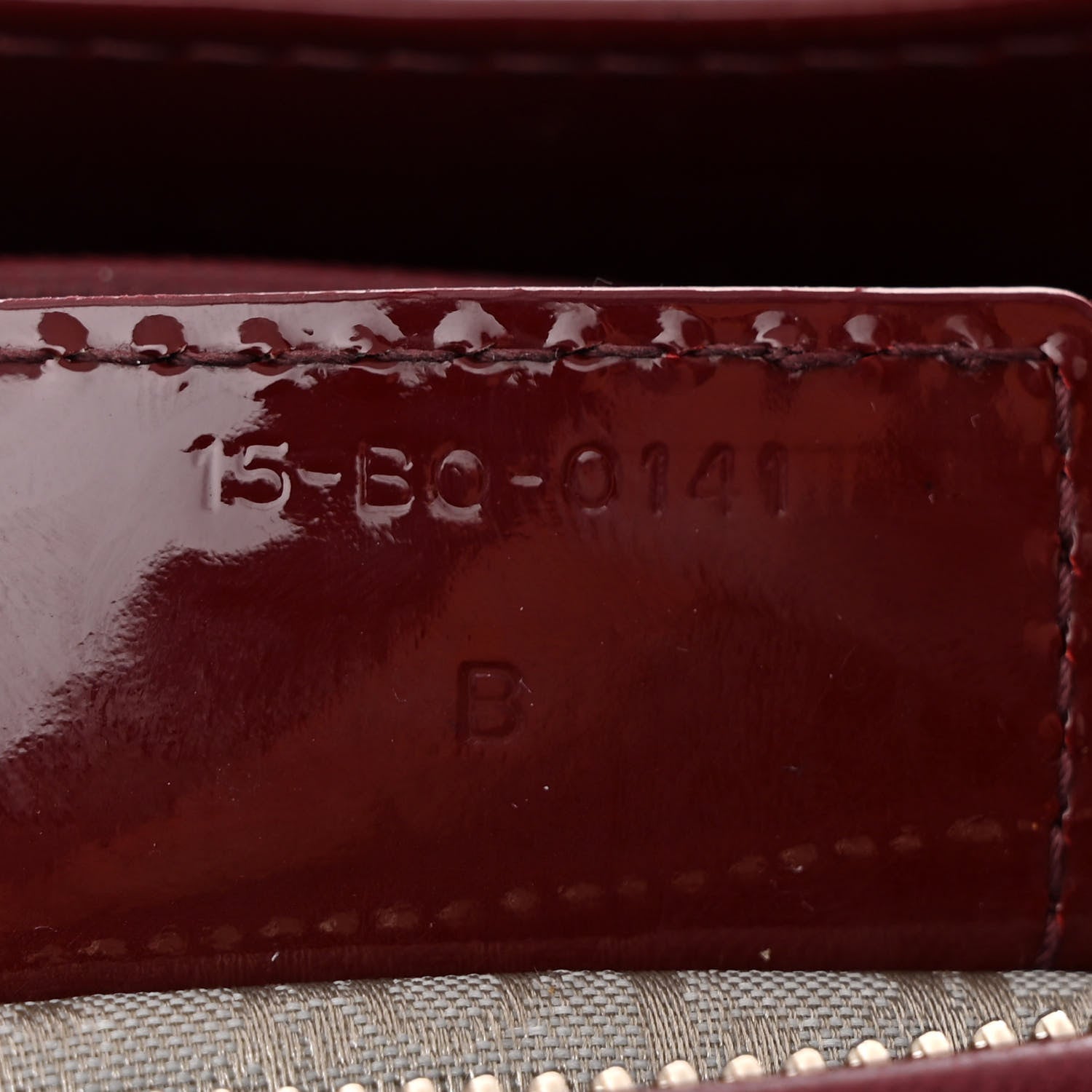 Christian Dior Patent Cannage Large Lady Dior Burgundy 7 of 12