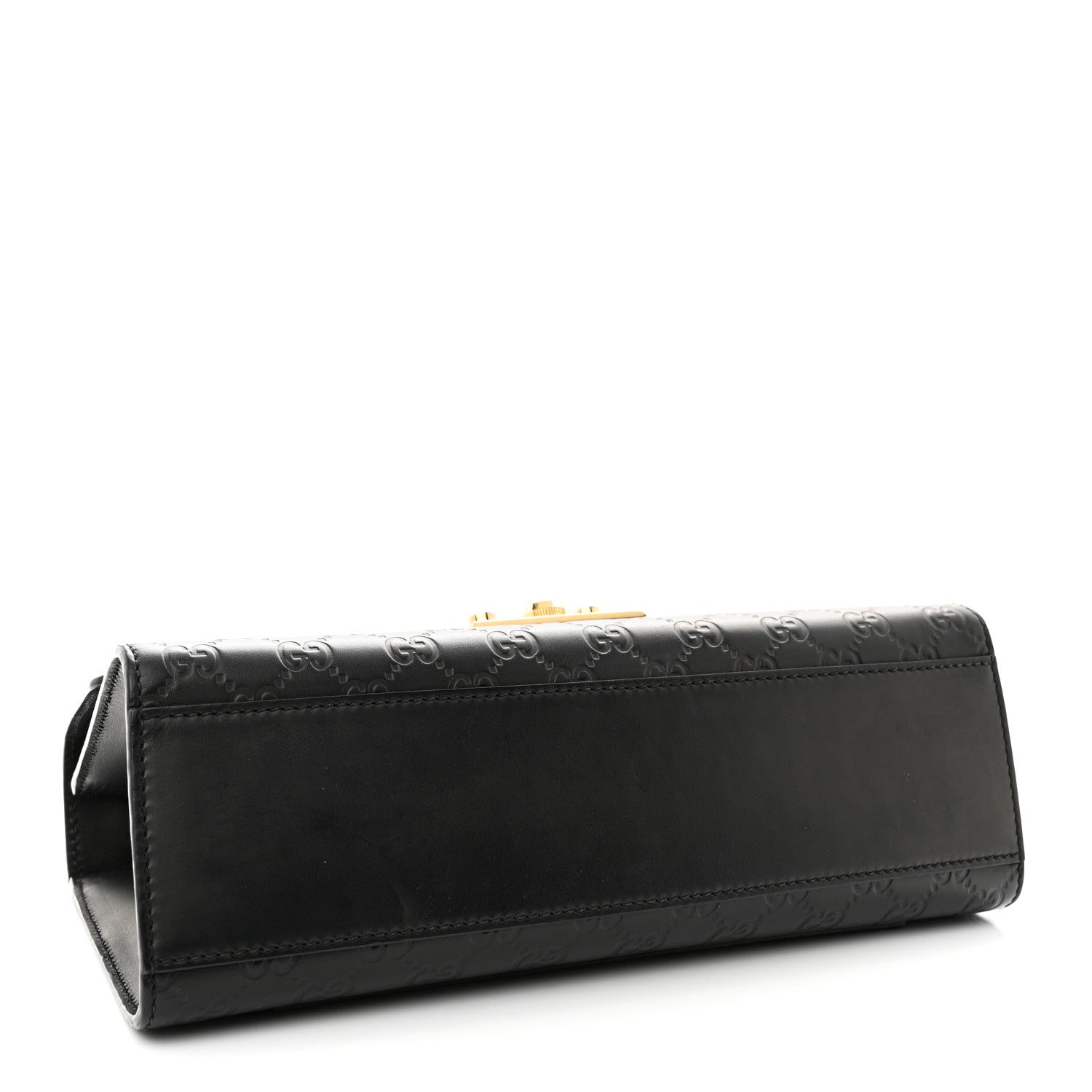 Gucci Guccissima Medium Padlock Shoulder Bag Black 4 of 13