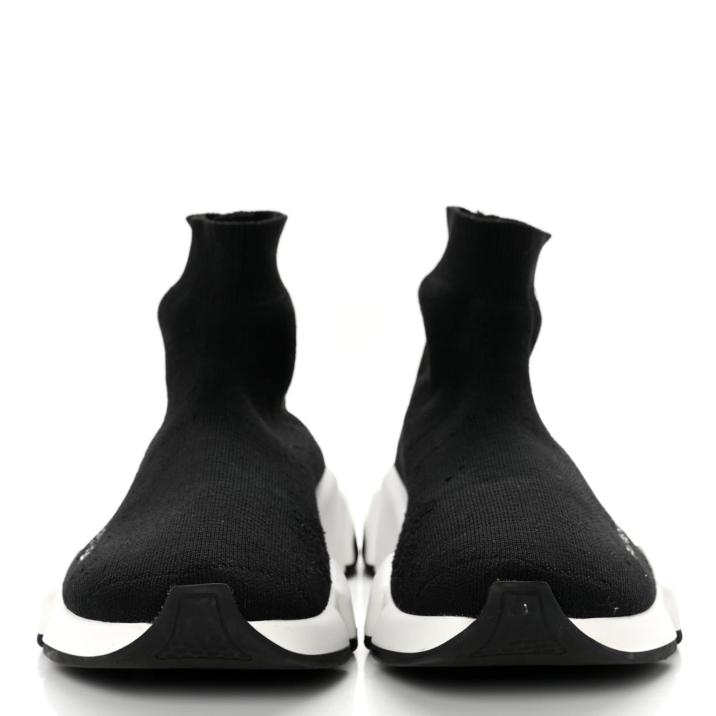 Neoprene Knit Womens Speed Sneakers 37 Black White