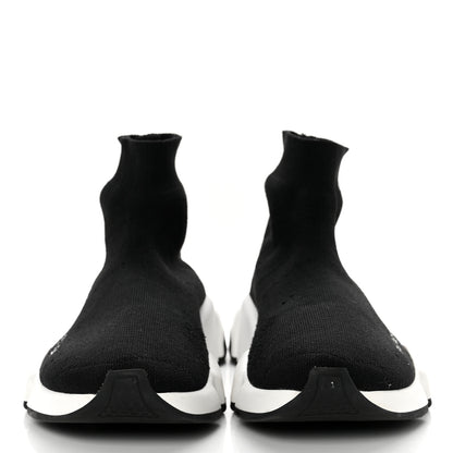 Balenciaga Neoprene Knit Womens Speed Sneakers 37 Black White 2 of 8