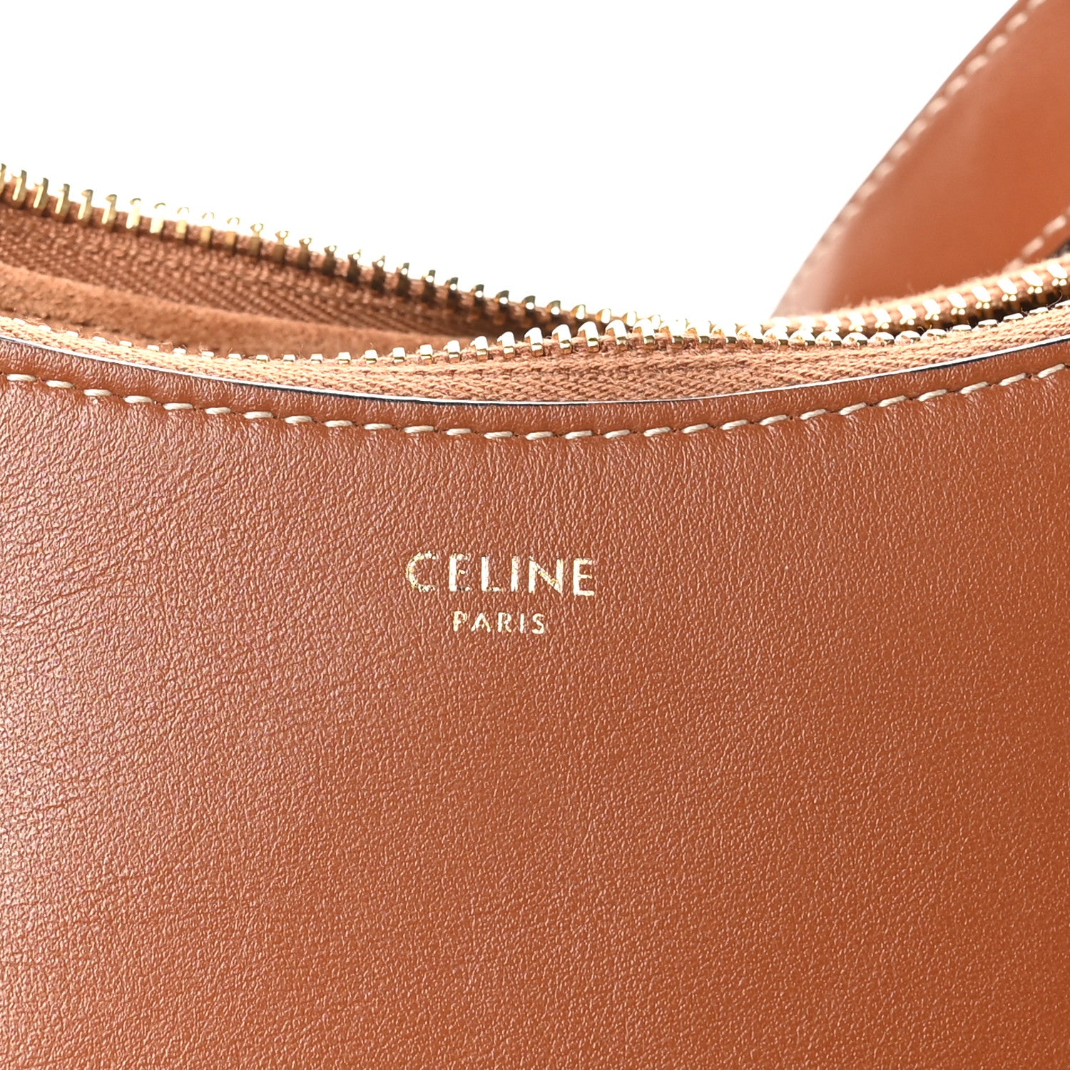 Celine Smooth Calfskin Medium Strap Ava Shoulder Bag Tan 6 of 10