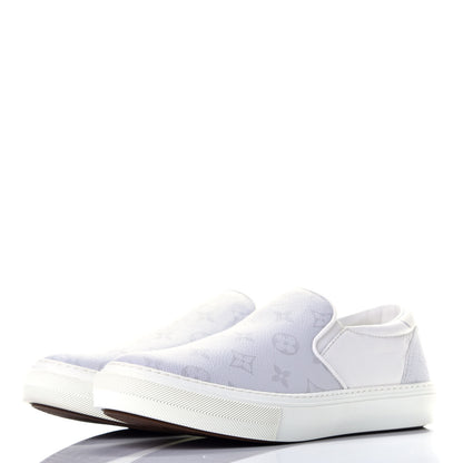 Louis Vuitton Monogram Mens Trocadero Slip On Sneakers 8 White 3 of 9
