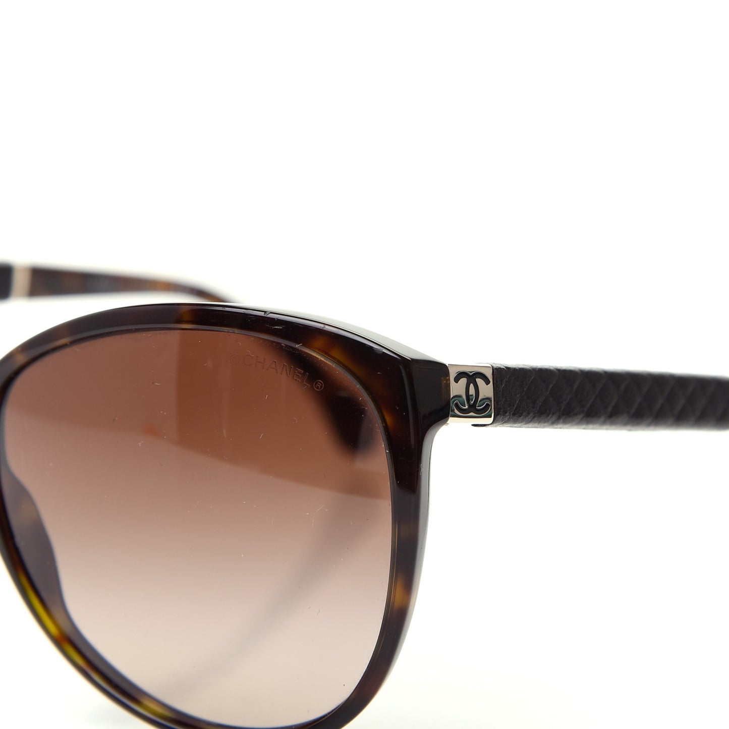 Quilted CC Sunglasses 5225Q Tortoise