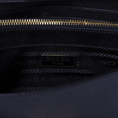 Prada Saffiano Lux Sound Wallet On Chain Black 7 of 7