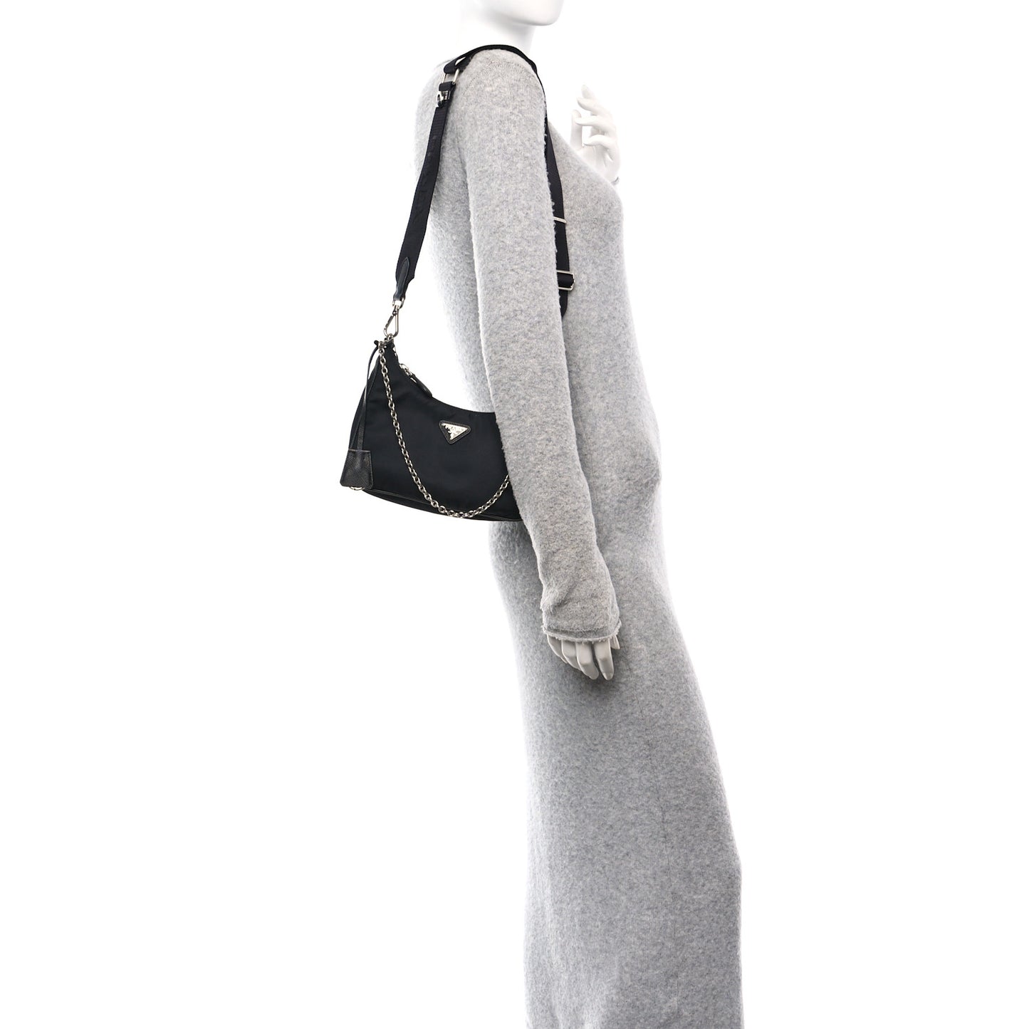 Nylon Re-Edition 2005 Shoulder Bag Black