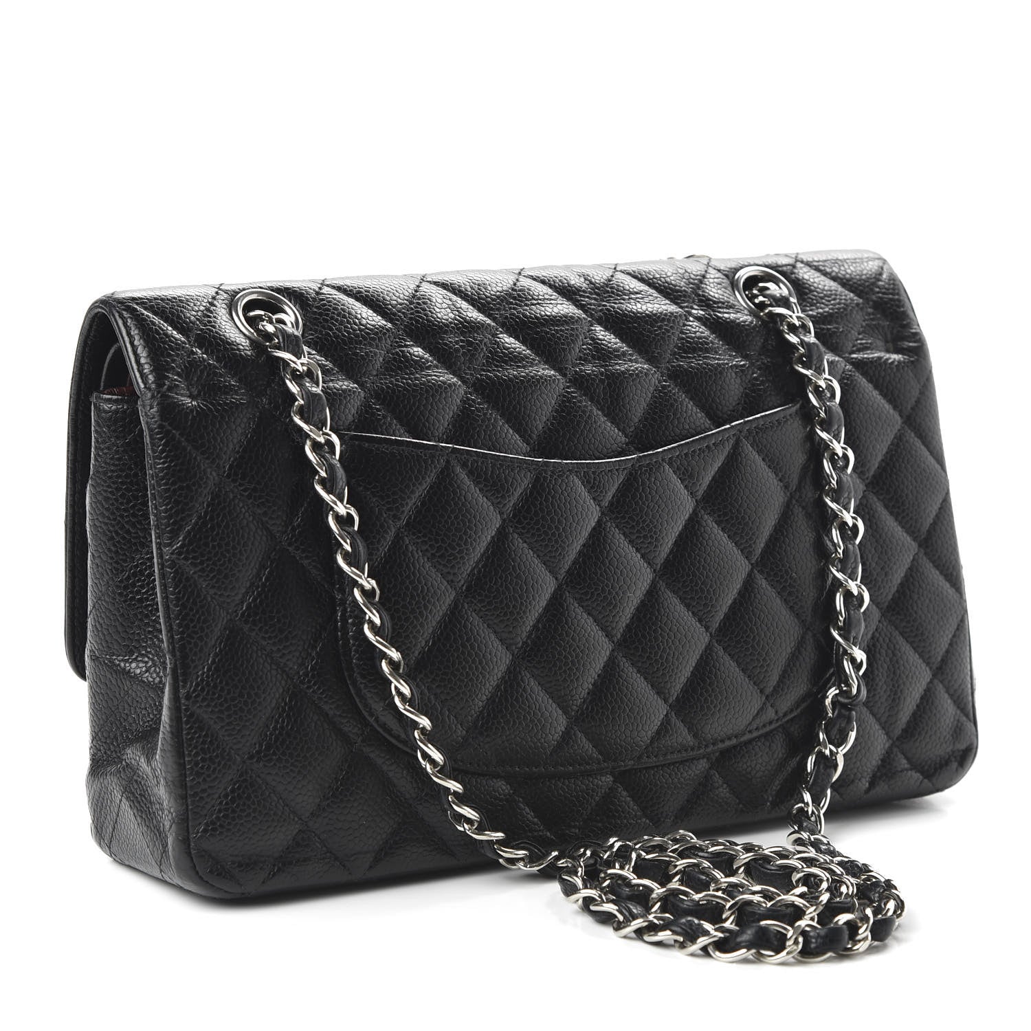 Chanel Caviar Quilted Medium Double Flap Black 3 of 12