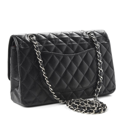 Chanel Caviar Quilted Medium Double Flap Black 3 of 12
