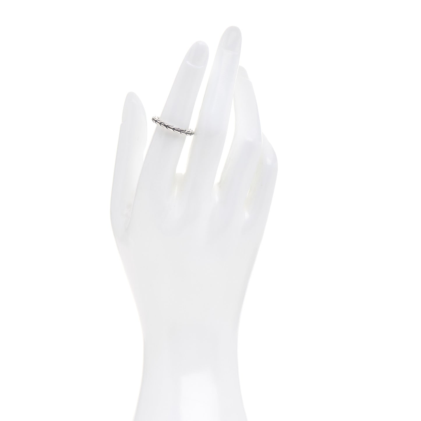 Sterling Silver Classic Chain Ring 52 6