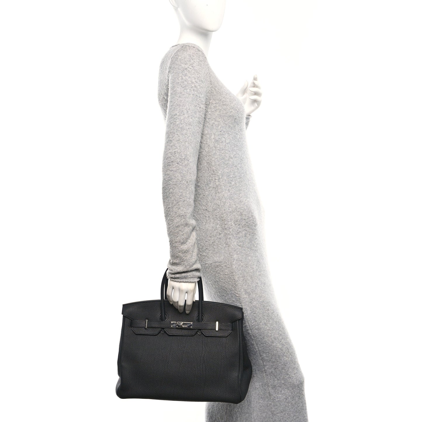 Togo Birkin 35 Black Black