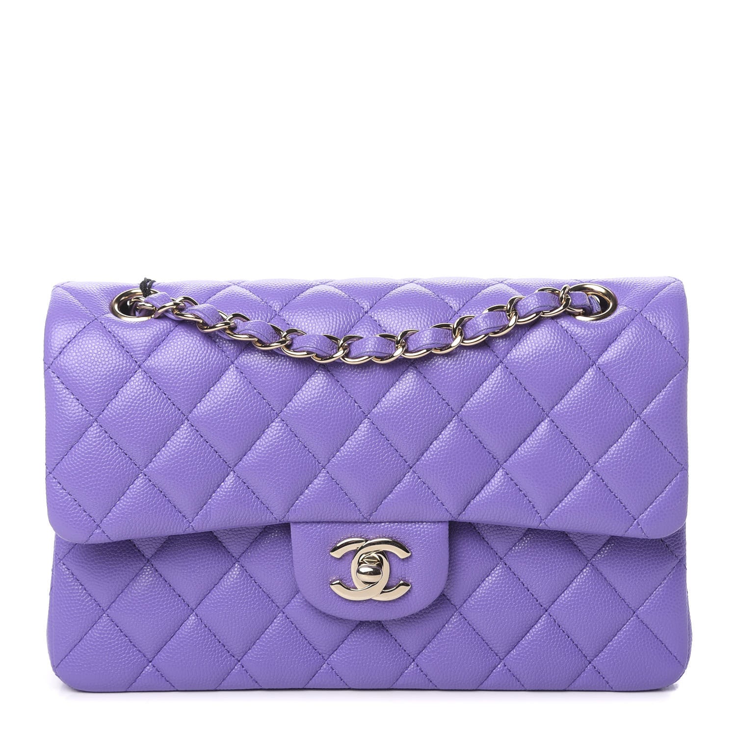 Chanel Caviar Quilted Small Double Flap Purple 1 of 11