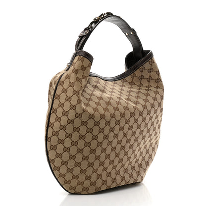 Gucci Monogram Large Wave Hobo Dark Brown 3 of 10