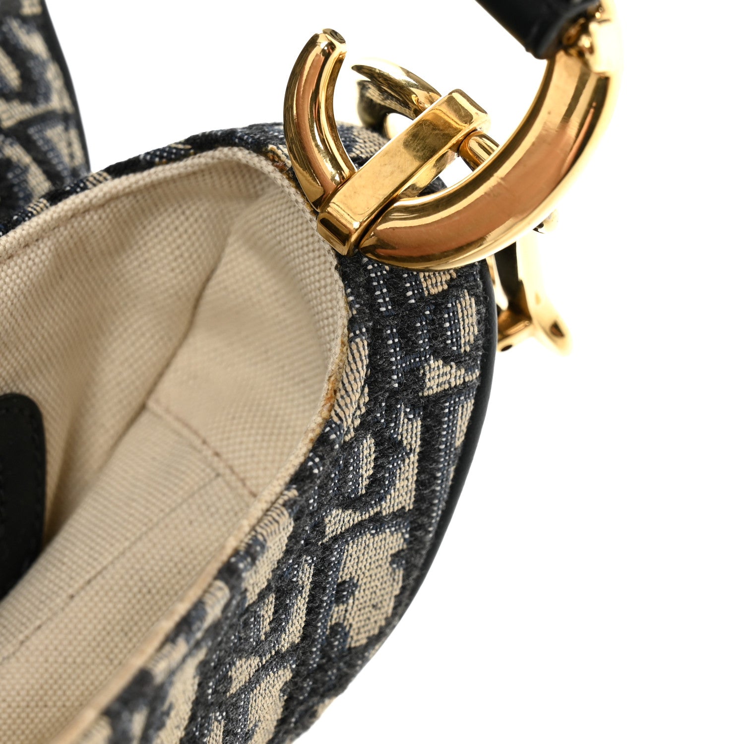 Christian Dior Oblique Saddle Bag Blue 11 of 12