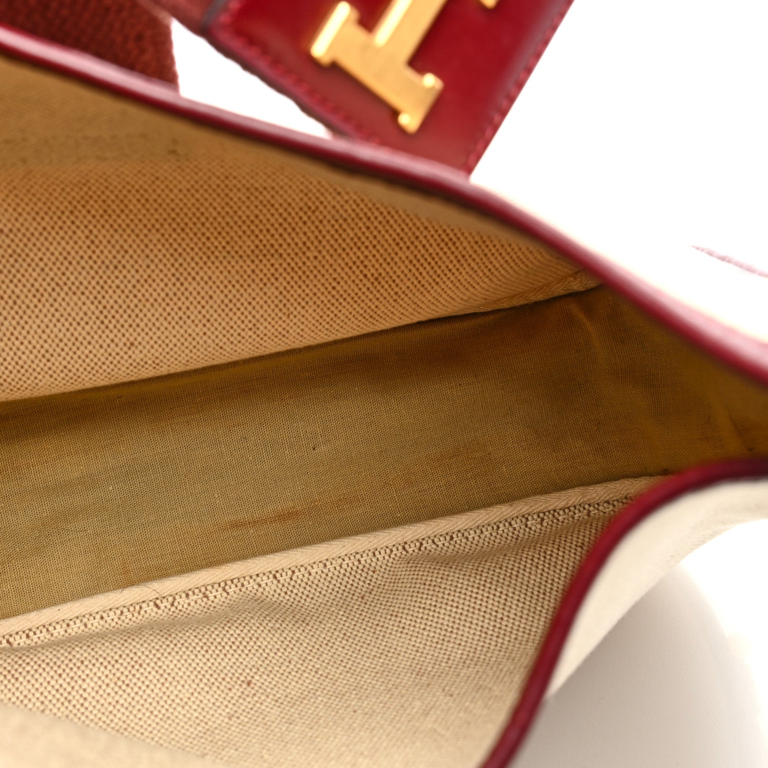 Hermes Toile Sako 32 Natural Rouge H 10 of 10