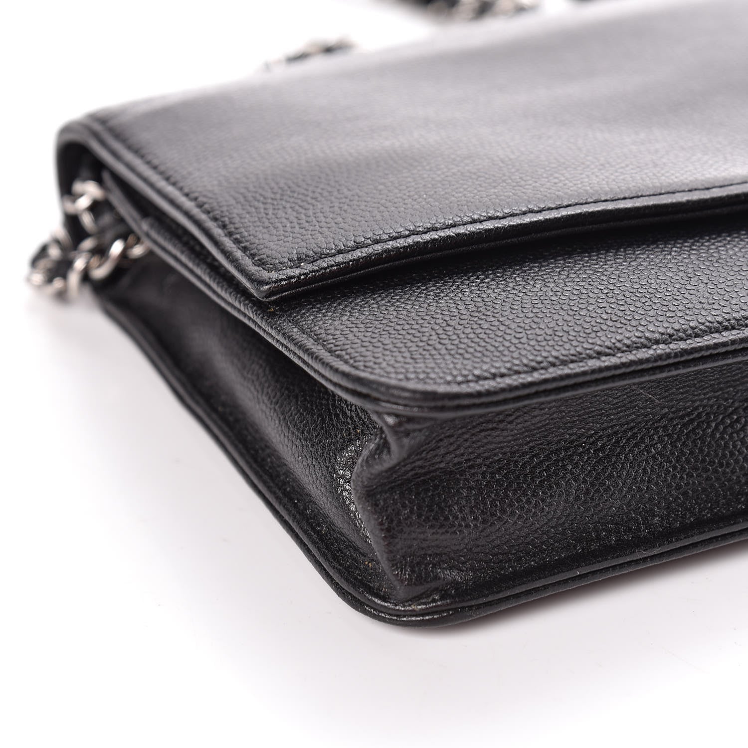 Chanel Caviar Sevruga Wallet On Chain WOC Black 9 of 15
