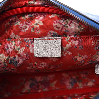 Gucci Laminated Nappa Trapuntata Small Zumi Shoulder Bag Rosso Marine Argento 5 of 8
