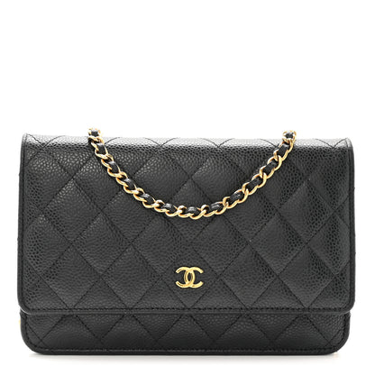 Chanel Caviar Quilted Wallet On Chain WOC Black 1 of 14