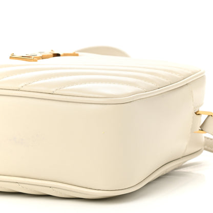 Saint Laurent Calfskin Matelasse Monogram Lou Camera Bag Crema Soft 10 of 11