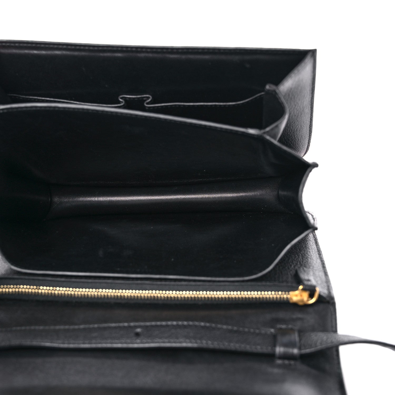 Celine Goatskin Medium Classic Box Flap Bag Black 5 of 14