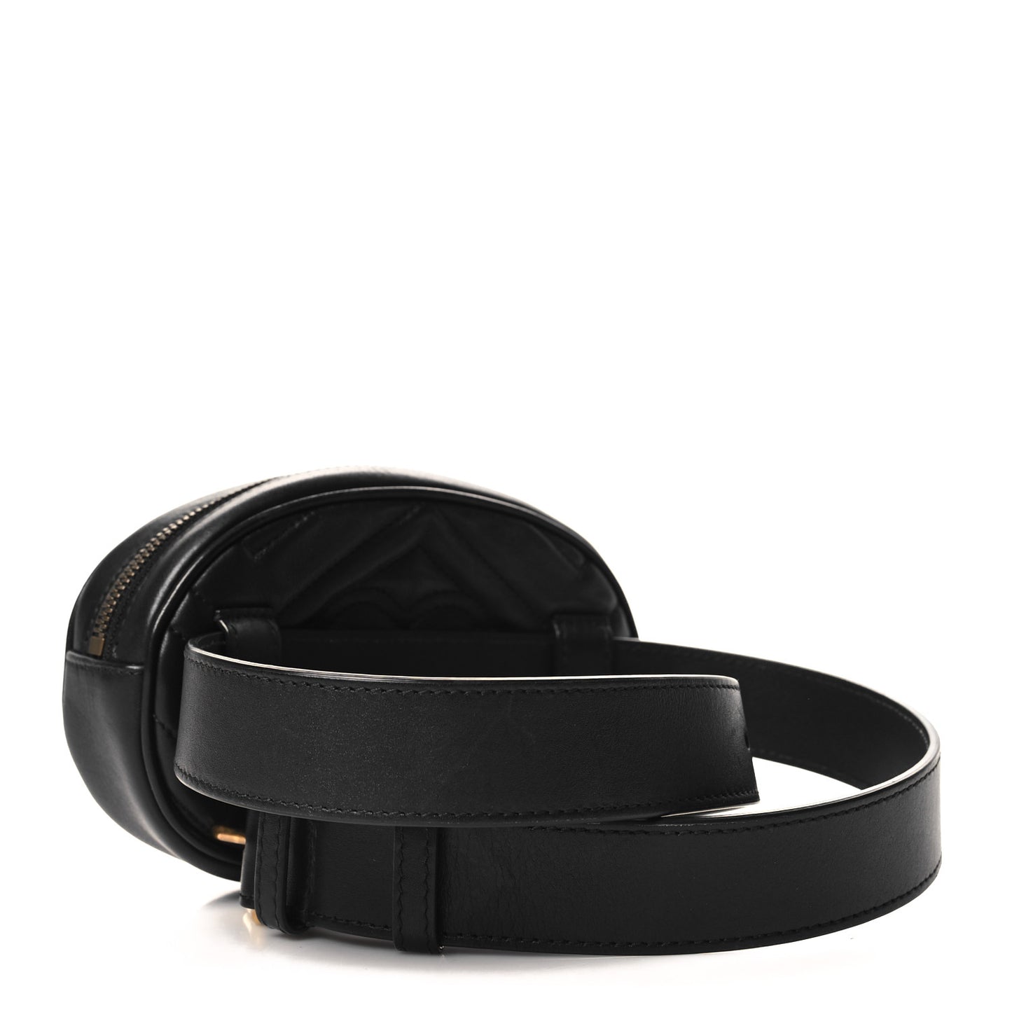 Calfskin Matelasse GG Marmont Belt Bag 85 34 Black