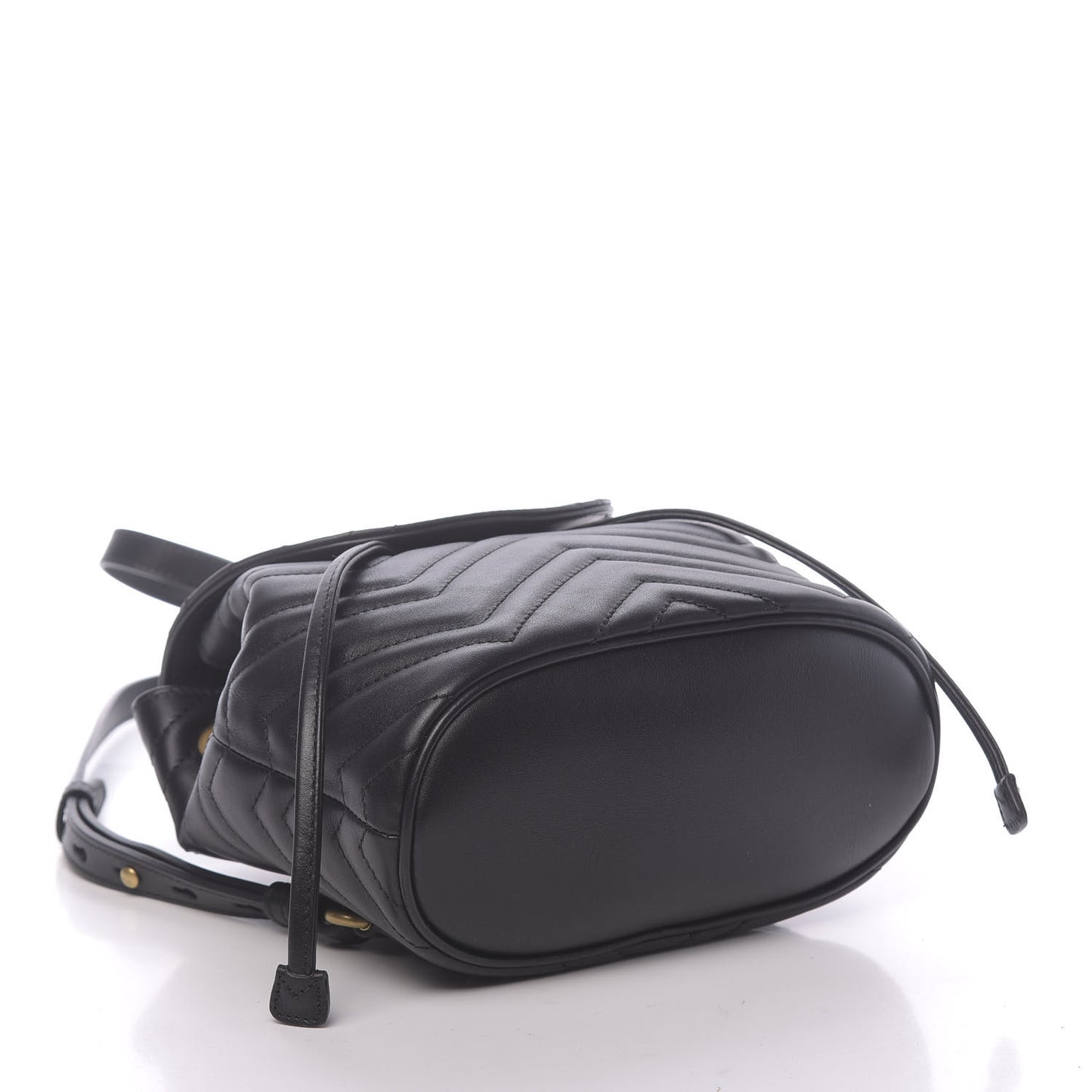 Calfskin Matelasse GG Marmont Flap Backpack Black