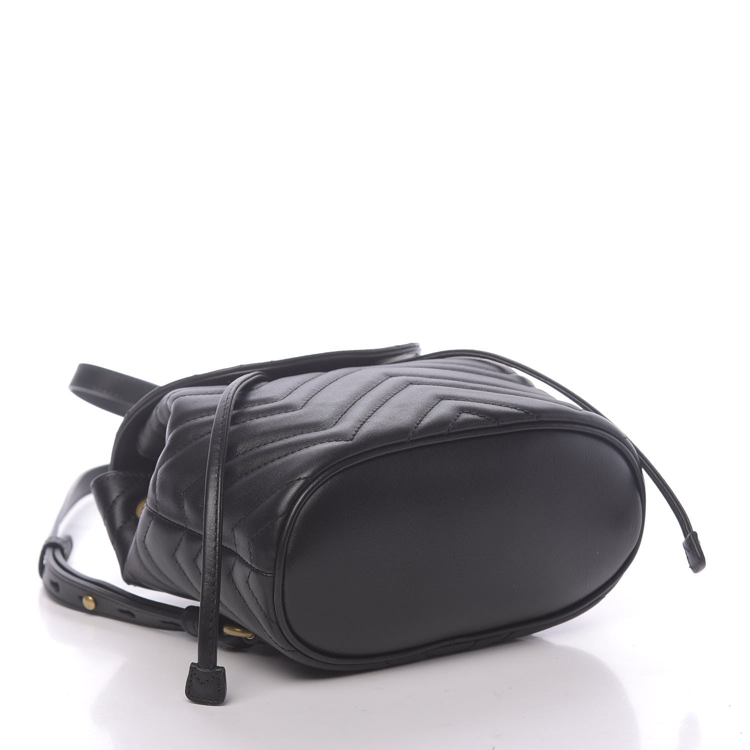 Gucci Calfskin Matelasse GG Marmont Flap Backpack Black 3 of 9