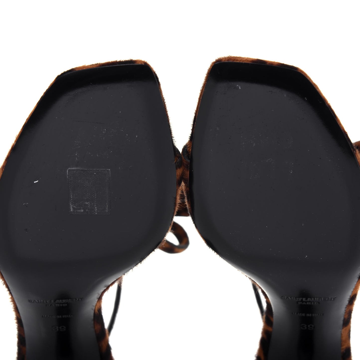 Calf Hair Leopard Charlotte Sandals 39 Natural