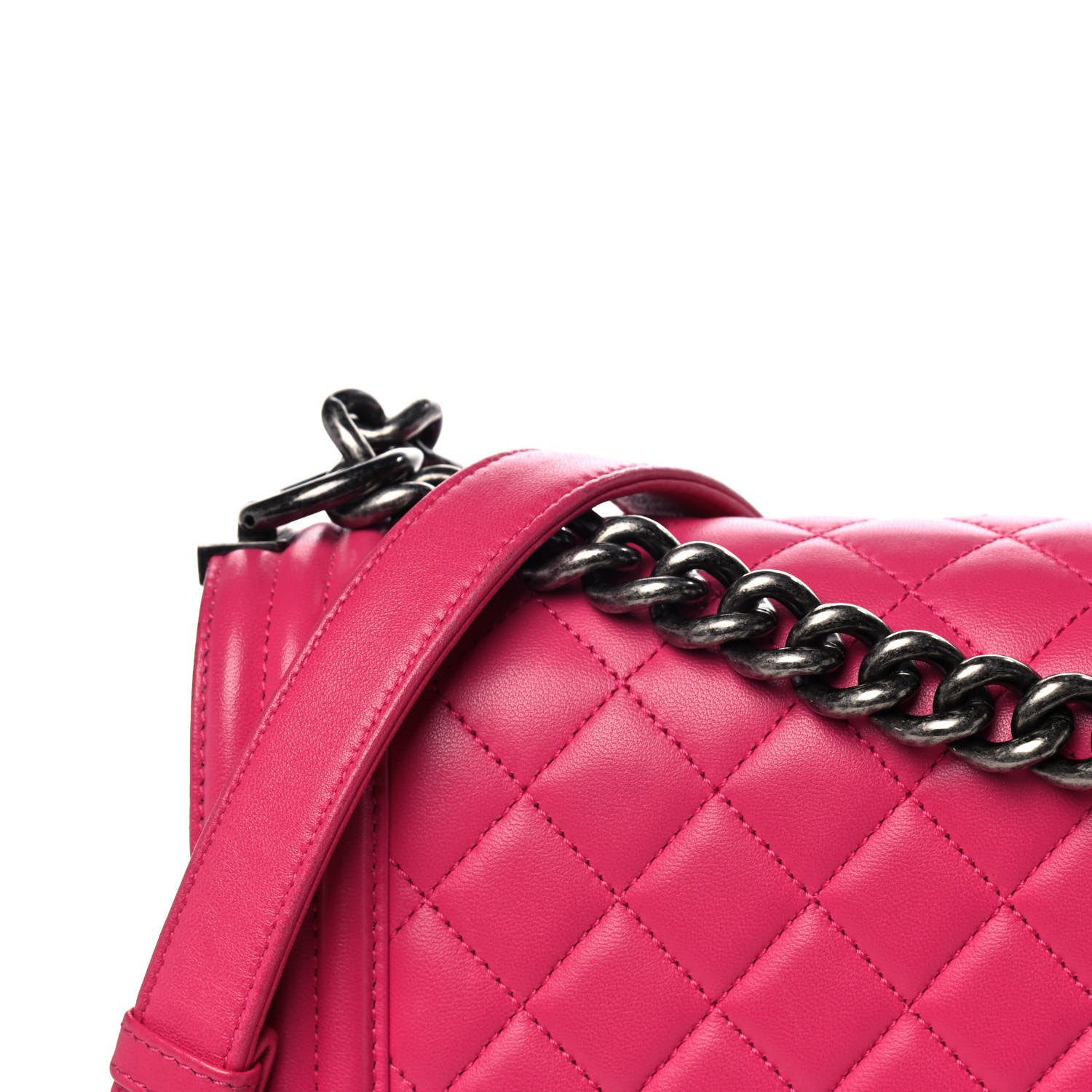 Chanel Calfskin Quilted Large Boy Flap Pink 8 of 13